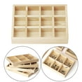 thumbnail image 1 of facefd Jewelry Display Tray Case Beads Holder Gemstone Bangles Stackable Ladies 12-grids, 1 of 8