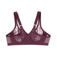 thumbnail image 5 of Glamorise Lacey T-Back Front-Closure WonderWire Underwire  Bra 9246 (Women's & Women's Plus), 5 of 9