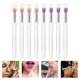 thumbnail image 3 of GOOHOCHY Aplicadores de sombras de ojos 8pcs Cepillos para la sombra de ojos Cepillos de lápiz labial Aplicadores con tapa, 3 of 7