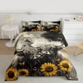 thumbnail image 2 of Homewish Highland Cattle Bedding Comforter Set 2pcs for Teenagers,Farmhouse Animal Twin Comforter Sets Microfiber,Chic Floral Sunflowers Breathable Bedding Set,Lightweight Room Decor,Reversible, 2 of 8