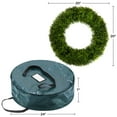 thumbnail image 2 of Faux Foxtail Fern Wreath, Artificial Wreath for the Front Door by Pure Garden, Home Décor, UV Resistant - 20 Inches, 2 of 6