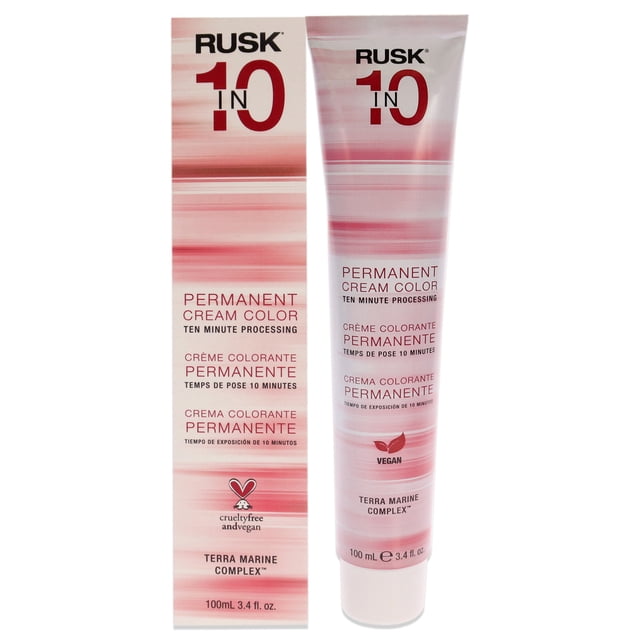 Crema permanente colorante In10 - 6G castaño oscuro dorado de Rusk para unisex - Tinte para cabello de 3,4 oz