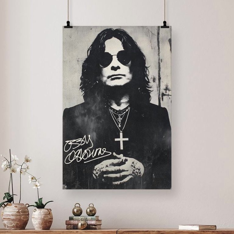 Music Poster - Ozzy Osbourne- Rest In Peace 2025 - Vintage Style