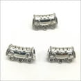 thumbnail image 4 of U8MO 4pcs Big Hole Antique Silver Pendant Connector DIY Jewelry Findings 3 Loops, 4 of 8