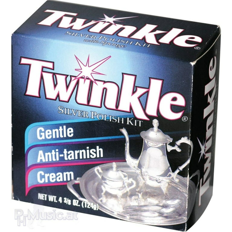 Twinkle Silver Polish Kit, Gentle Anti-Tarnish Cream 4.38 oz (Pack of 6) 