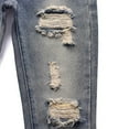 thumbnail image 5 of SILVERCELL 5-13T Kids Boys' Vintage Ripped Straight-Leg Jeans Destroyed Distressed Washed Denim Jeans Casual Streetwear Long Pants, Sizes 5-13 Years, 5 of 7