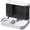 black, variant on Automatic Pet Feeder, 2-in-1 Gravity Water Dispenser and Food Hopper with Transparent Window for Easy Monitoring