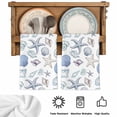 thumbnail image 5 of Coastal Nautical Kitchen Towels Set of 4, Watercolor Beach Shell Starfish Conch Summer Absorbent Dish Towels for Kitchen, Microfiber Hand Towel, Quick Drying Tea Towel for Cleaning Dishcloths, 5 of 7