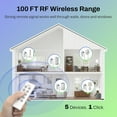 thumbnail image 3 of BN-LINK Wireless Remote Control Outlet with Extra Long Range, for Household Appliances, White (2 Remotes + 5 Outlets), 3 of 8