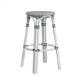 thumbnail image 3 of Butler Specialty Company Tobias Round Rattan 30" Bar Stool - White and Black Dot, 3 of 8