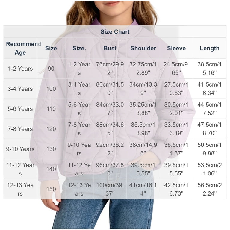 Teyfeniy Puffer Jackets for Toddlers Girls Button Dowm Long Sleeve ...