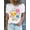 White, variant on Funny Cartoon Joyful Face Printed T-Shirt, Back to Teacher T-Shirt, Happy to See Your Face T-Shirt, Teacher Life T-Shirt, Teacher Appreciation Gift, Teacher's Day Gift