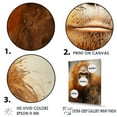 thumbnail image 3 of Designart "Apes With Golden Auras" Orangutan Floater Framed Canvas Wall Art, 3 of 5