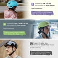 thumbnail image 2 of MOUNTALK Bicycle Helmets for Adults Men Women, Youth, Kids Helmets for 6 Years+ with Light(Shiny Lime,M), 2 of 6
