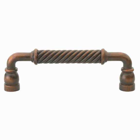 GlideRite 5 in. Classic Twisted Cabinet pulls, Rustic Bronze, Pack of 10