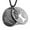 Black, variant on HZMAN Two Piece Serenity Prayer Stainless Steel Pendant Necklace With Tree Of Life Cut Out (Round Silver)