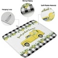 thumbnail image 2 of Tropical Lemon Truck Plaid Dish Drying Mats for Kitchen Counter,Buffalo Check Black White Microfiber Absorbent Dish Drainer/Rack Mat,Hangding Quick Drying kitchen Drying Mat,18x24in Machine Washable, 2 of 6