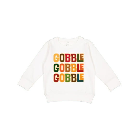 Inktastic Thanksgiving Funny Gobble Toddler Sweatshirt