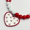 thumbnail image 7 of sunsanly Pet Necklace Red Heart Charm Pendant Collar with Beads for Dog Cat Durable Non-Fading Adjustable Size Pet Jewelry for Daily Wear Photos Outdoor Trips Beautiful Pet Accessories, 7 of 7