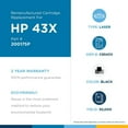 thumbnail image 6 of Remanufactured Clover Technologies Toner Cartridge, Alternative for HP 43X, Black, Laser, High Yield, Pages, 6 of 6