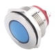 thumbnail image 5 of Indicador LED luz de señal LED de latón niquelado de 22 mm 6 V 20 mA indicador de señal LED de metal universal impermeable IP66 azul ANGGREK Otros, 5 of 8