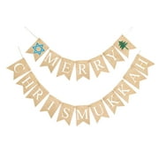 | Merry Chrismukkah Banner | Christmas and Hanukkah Decorations