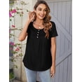 thumbnail image 3 of Camiseta Zeagoo de manga corta para mujer, talla XL, negra, 3 of 5