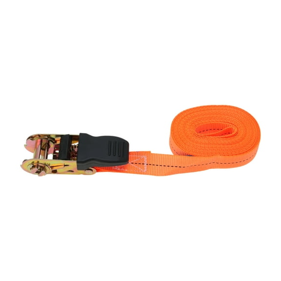 Unique Bargains Ratchet Tie Down Straps 1 Pcs 1 Inch x 23 Feet 1,764lb Ratchet Strap Lashing Straps for Roof Rack Motorcycle Trucks Multicolor Orange