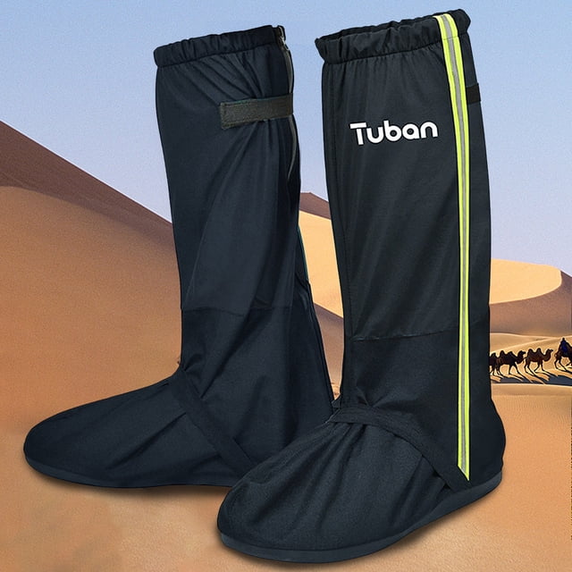 Bota de lluvia Botas de lluvia impermeables, funda para zapatos, polainas ligeras y reutilizables para la nieve, desierto, con reflector para jardinería, deportes al aire libre Irfora Bota de lluvia