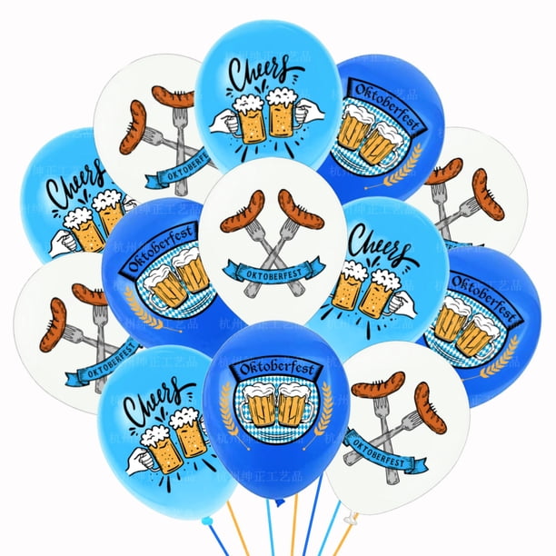 Juego de globos de fiesta, 18 globos de látex de 12 pulgadas para Oktoberfest