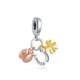 thumbnail image 1 of Nuevo 925 Plata esterlina Infinity Hearts & Colgante de flor de estrellas, abalorios finos DIY, abalorios aptos para pulsera Pandora Original para mujer Tan Jianjun unisex, 1 of 2