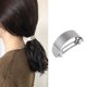thumbnail image 3 of Pinzas para el pelo con forma de arco, pasador grande de moda, elegante soporte para cola de caballo, resorte de metal Plata, 3 of 8