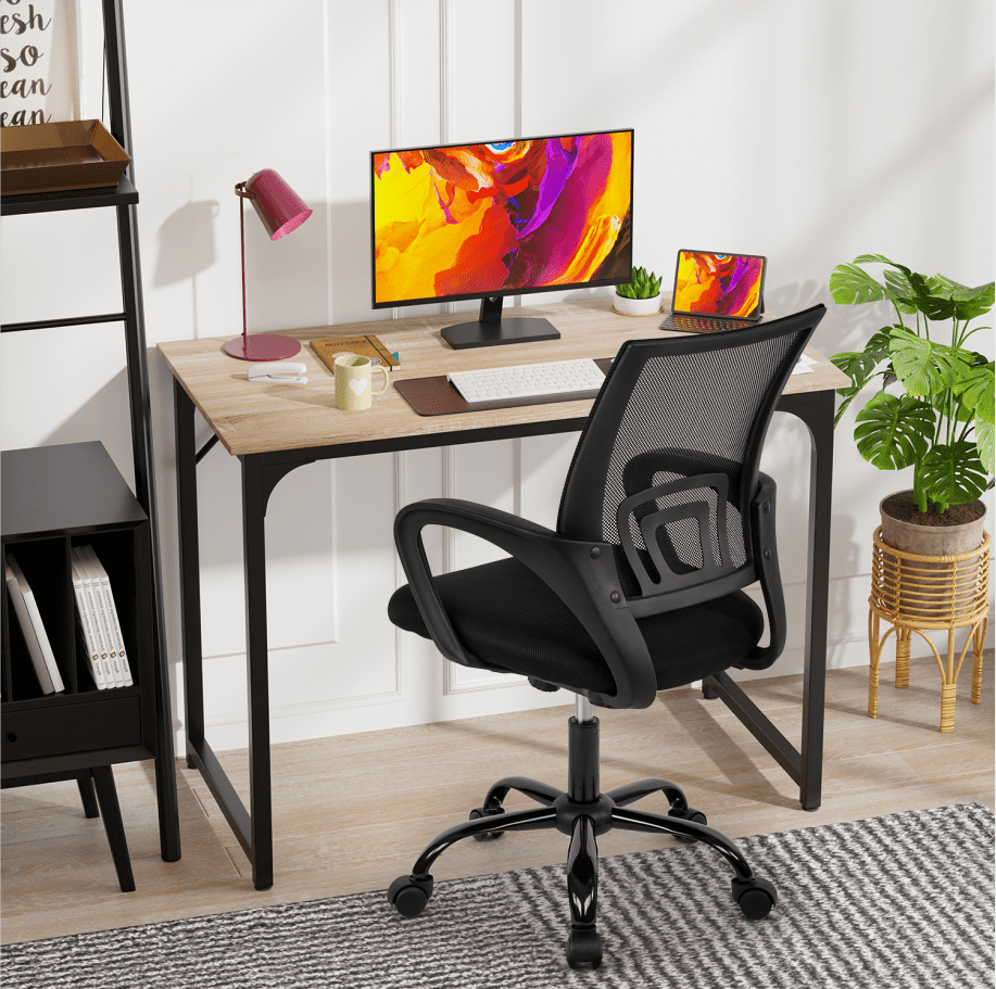 BestOffice Computer Desk 39.4” Modern Simple Style, Metal Frame
