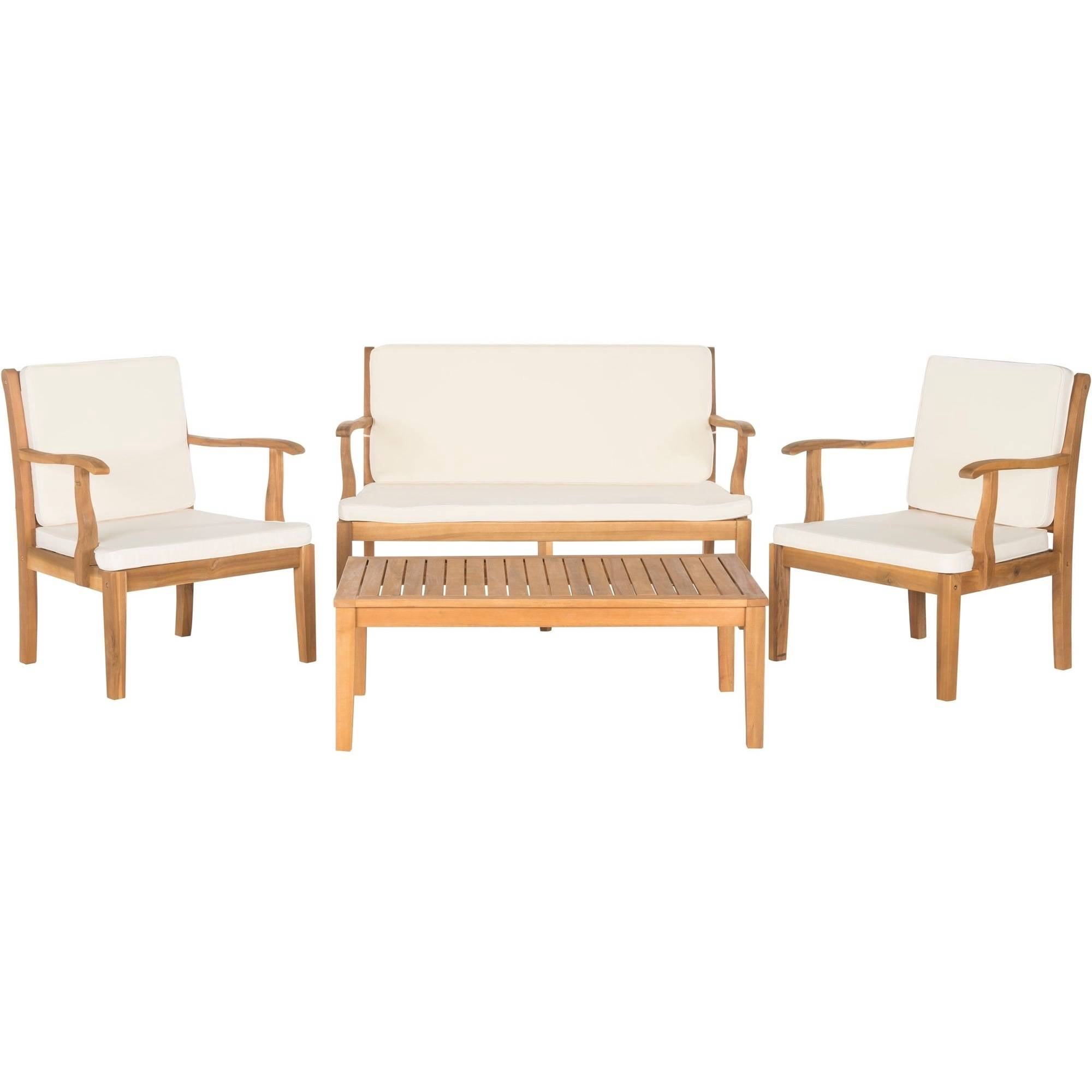 Safavieh Bradbury 4-Piece Outdoor Living Set, Multiple Colors