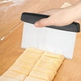 thumbnail image 2 of Stainless Steel Dough Scraper With Clearly Scale, Ultra-wide Desktop Scraper, Multipurpose Use For Cutting And Chopping, Non-slip Grip And Dishwasher-safe Cleaning For Your Cooking Needs, 2 of 5