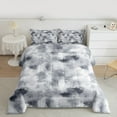 thumbnail image 3 of Manfei Grey Watercolor Queen Comforter Set for Kids, Dreamy Galaxy Cloud Bedding Sets, Chic Artwork Reversible Bedding Comforter Set, Lightweight Room Decor, 3-Piece, 3 of 9