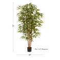 thumbnail image 2 of Pure Garden 6FT Artificial Bamboo Tree with Adjustable Leaves and Pot, 2 of 6