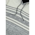 thumbnail image 5 of X RAY JEANS Mens Stripe Pattern Hooded Sweater, Grey, 2XL, 5 of 6