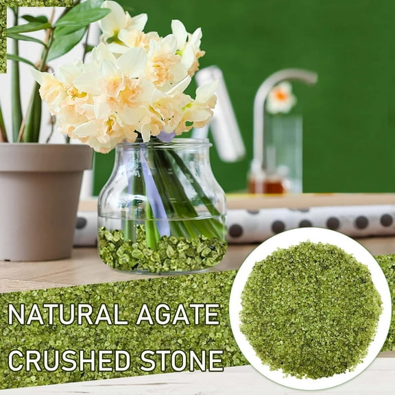 Stone Promotion Sale! Small Green Stones Polished River Rocks for Ornamental Plants Aquarium Gravel Stones for Potted Plants Succulents Bonsai Terrarium Fairy Garden Diy Project 100G Home Decor
