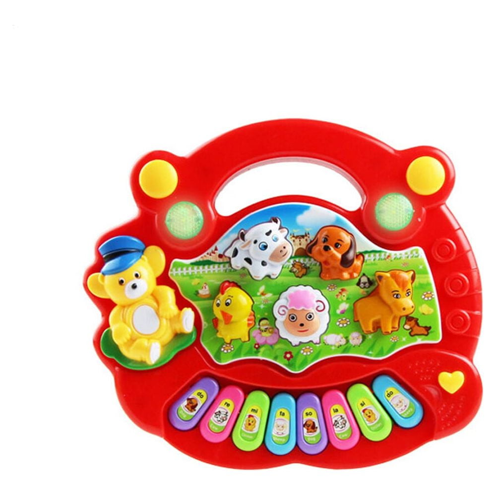 Educational Toys for 2+ Year Old Boy Toys Age 8-10 Years Old Baby Kids  Musical Educational Animal Farm Piano Developmental Music Toy 