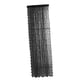 thumbnail image 4 of Cortina neta Cortina de varilla Voile Paneles de ventana transpirable elegante con Floral de bolsillo de Varada para decoración del patio del hogar negro 150x250cm, 4 of 8