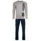 thumbnail image 1 of Sanetta  Conjunto pijama 2 piezas niño - largo, abierto, pijama, niños, adolescentes, algodón Azul/Gris 140, 1 of 7