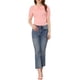 thumbnail image 2 of INSPIRAR CHIC Blusa de Mujer con Cuello Peter Pan Top de Manga Corta de Puntos Suizos S Rosa, 2 of 5