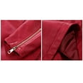 thumbnail image 5 of Giolshon Women's Faux Leather Jacket Short Slim Moto Coat Long Sleeve Turn-Down Collar Casual PU Outerwear for Spring and Fall, 5 of 6