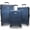Iron Blue, variant on World Traveler Dejuno Monarch 3-Piece Polycarbonate Spinner Luggage Set - Titanium