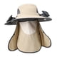 thumbnail image 1 of Sombrero para el sol con 2 ventiladores solares, recargable por USB y con ventilador personal de enfriamiento. Caqui, 1 of 9