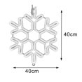 thumbnail image 3 of 2x luces de cadena decorativas, lámparas de hadas, bombillas para ventanas exteriores e interiores CUTICAT Luces de copo de nieve, 3 of 8