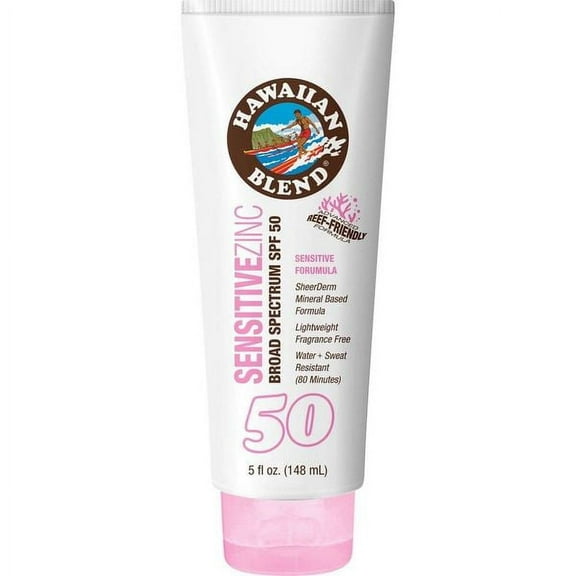 Hawaiian Blend Sensitive Skin Zinc Sunscreen - SPF 50 - 5 fl oz