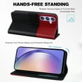 thumbnail image 3 of Cute Cartoon Wallet Phone Case for Samsung Galaxy A54 5G with Card Holder Soft PU Leather Kickstand Cover for Men and Women Magnetic Shockproof Protective with Lanyard, Black, 3 of 9