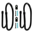 thumbnail image 1 of 2 Sets Wall Mounted Flute Stand Wall Door Rack Organizer Hanger Holder Rack For Flute Metal Flexible Rack Universal Flute Hanger, 1 of 8